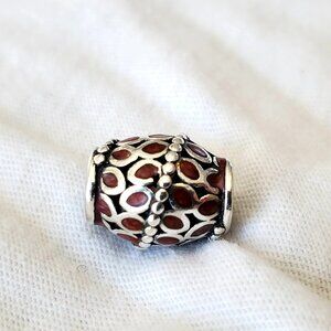 Authentic Pandora Charm Climbing Ivy- Red